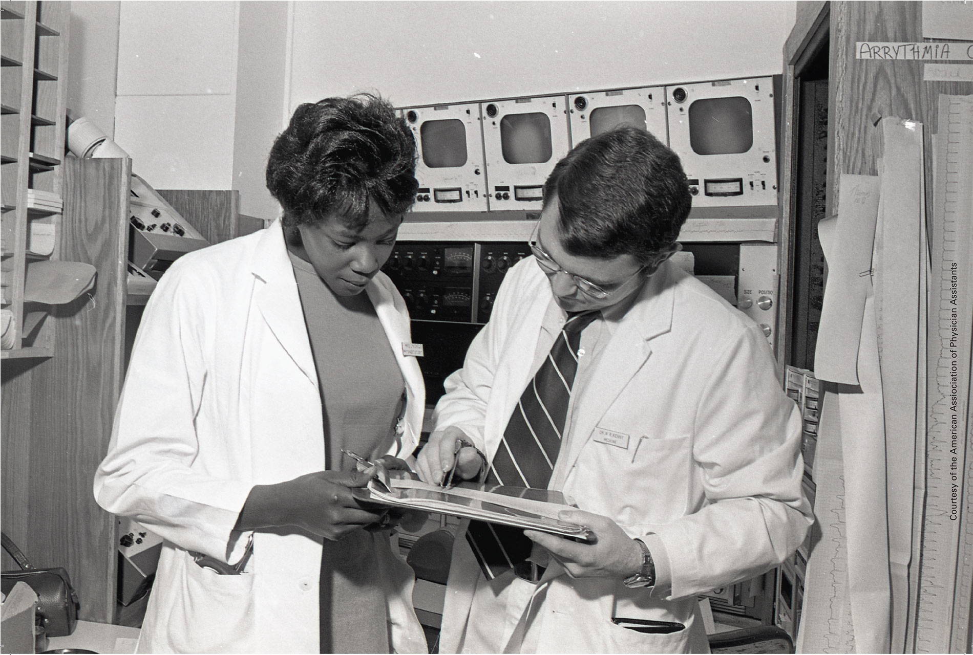 Joyce Nichols as a student, American Association of Physicians Assistants