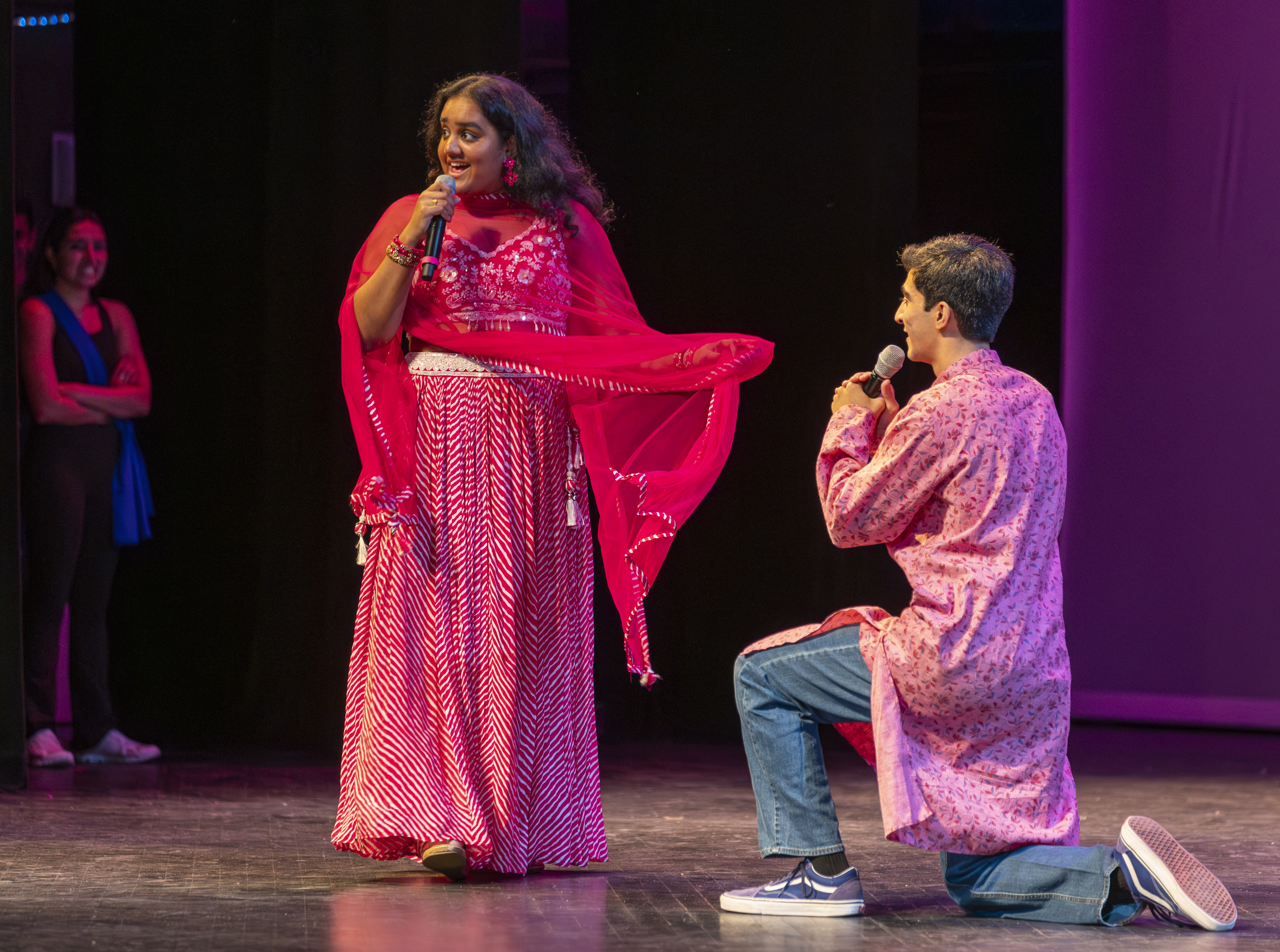 students in Awaaz interpret a scene from Barbie