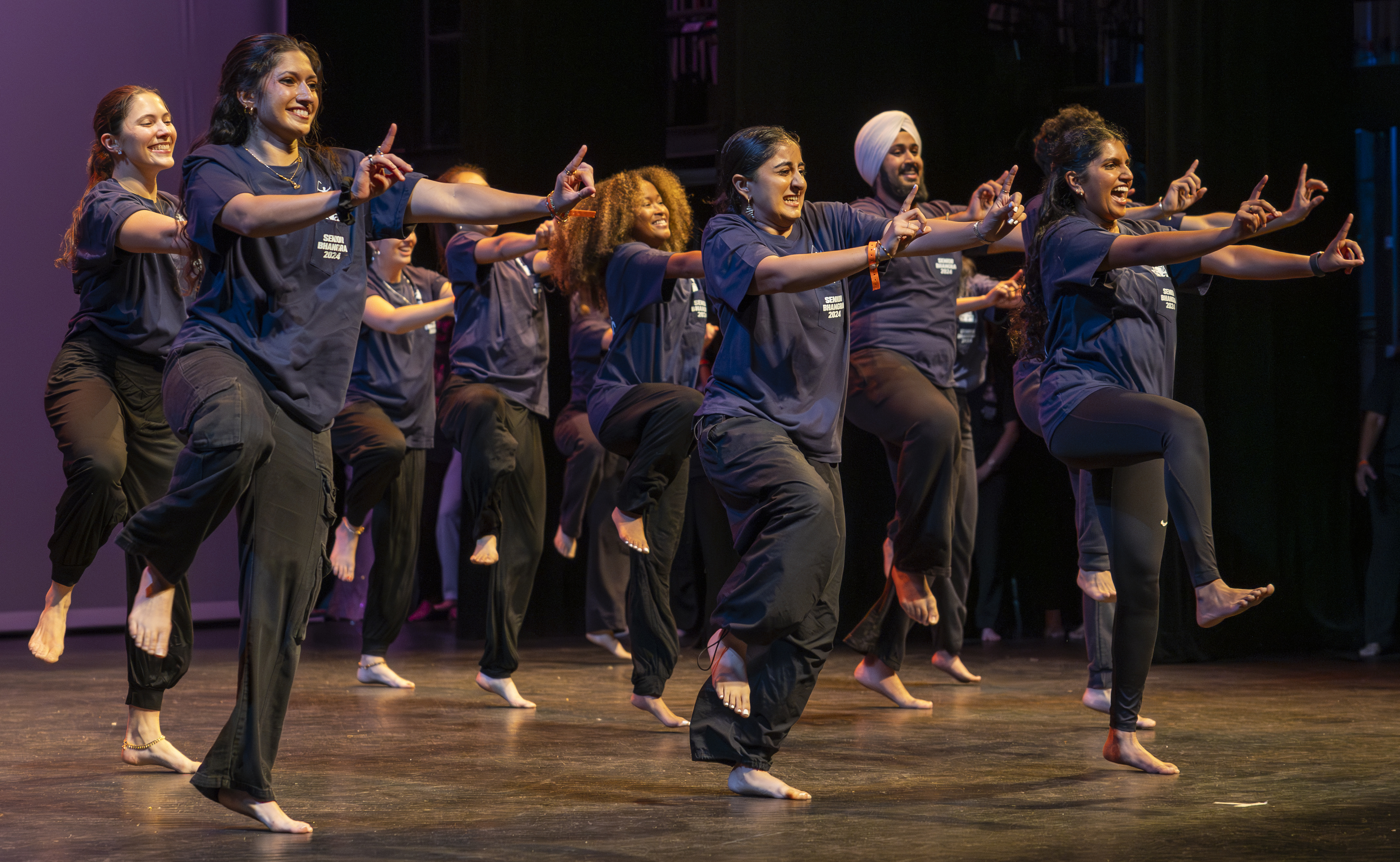 Senior Bhangra features the traditional folk dance of the Punjab.
