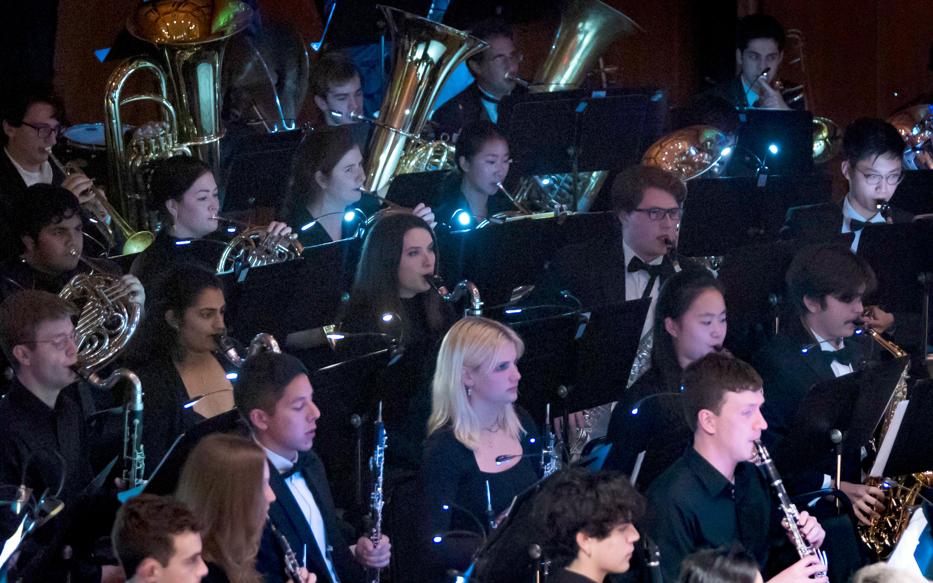 The Duke Wind Symphony performed special orchestrations of the operatic music for their instruments.