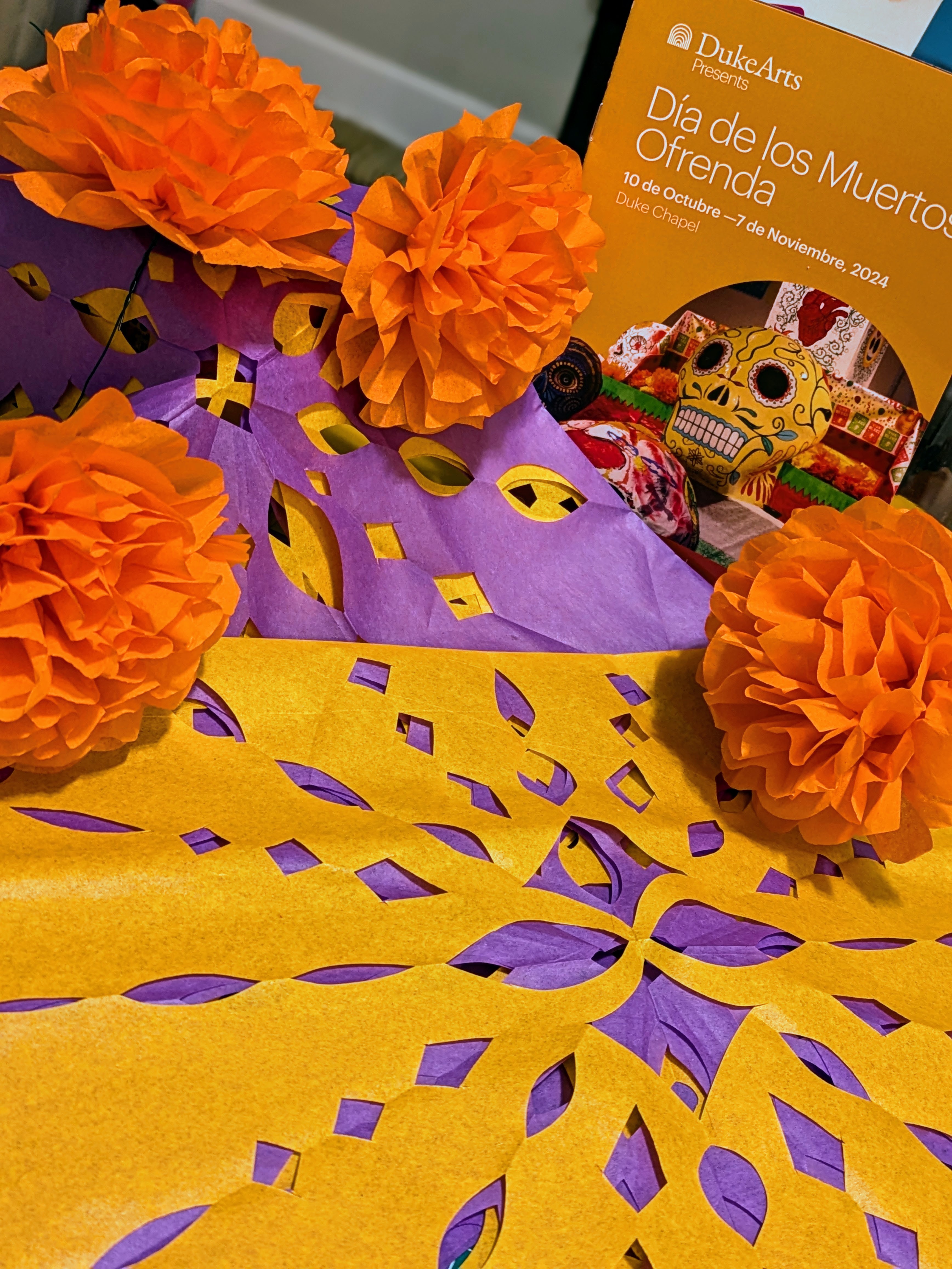 A collection of tissue paper flowers
