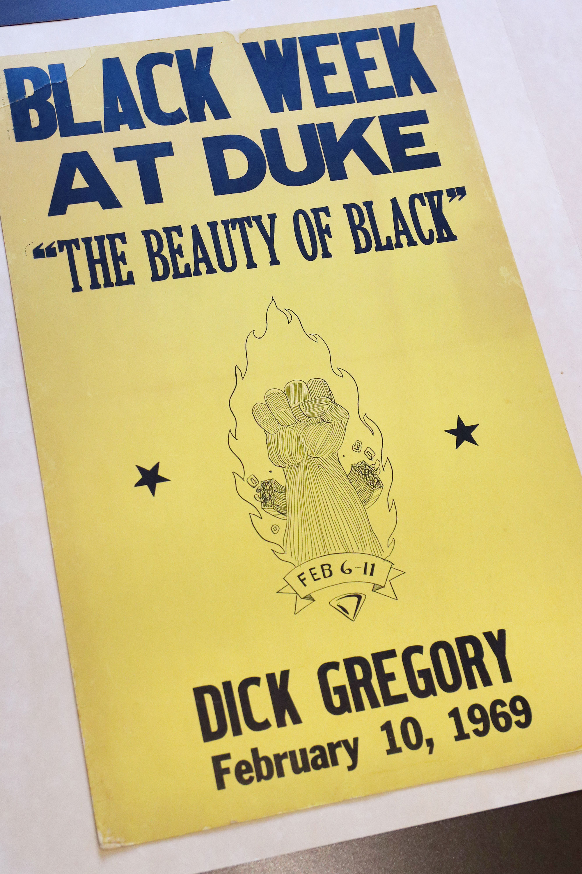 poster advertising Dick Gregory performance