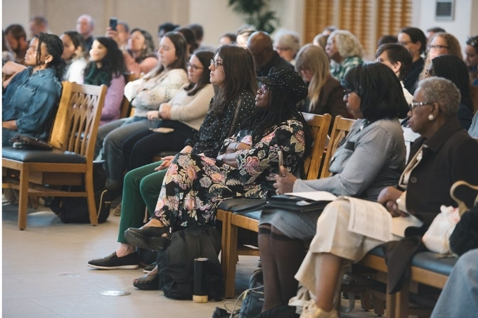 Photo of audience attending Cooling Communities event.