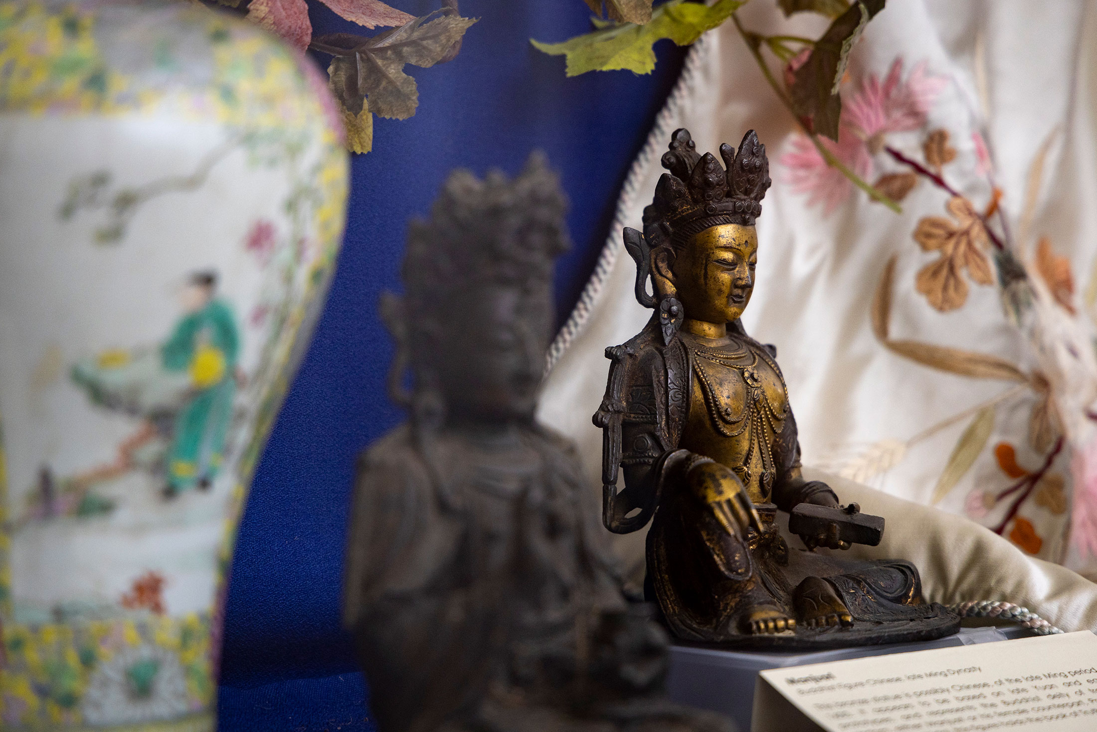 Two Buddhist statues from the James A. Thomas Collection