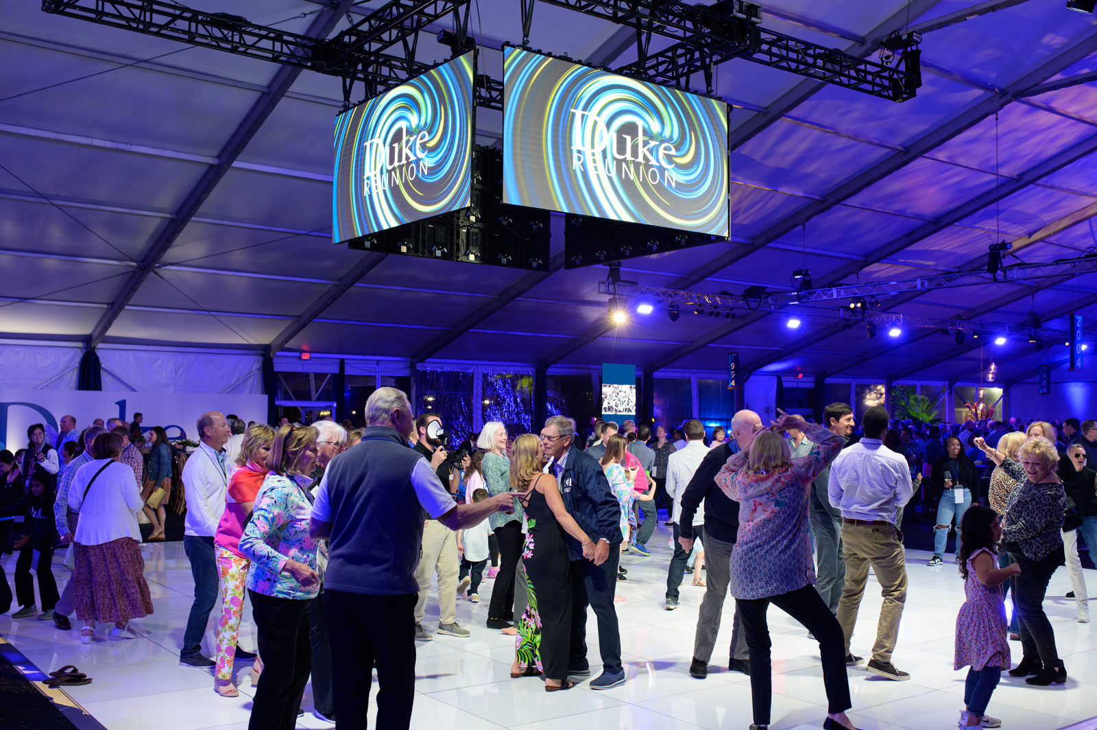 visitors of all ages took to the floor for a little dancing in the main venue tent.