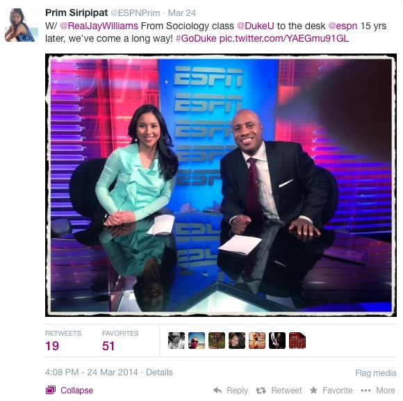 Prim Siripipat and Jay Williams