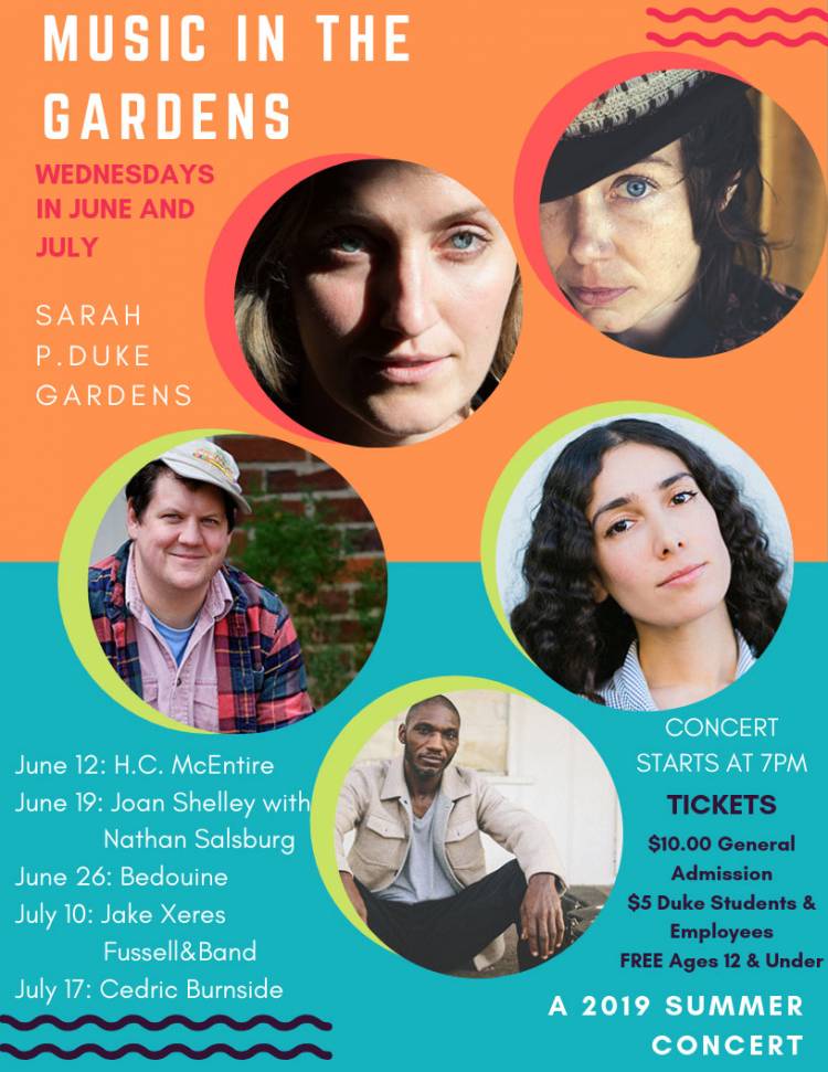 Music in the Gardens summer schedule
