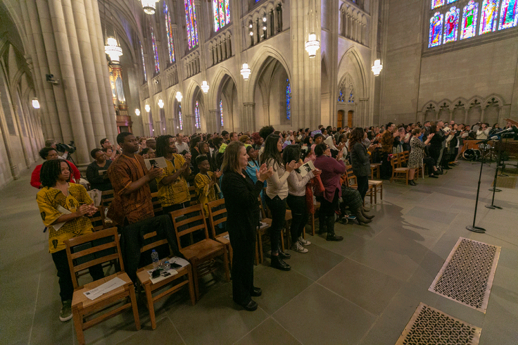 Duke Chapel was filled for the ceremony. Photo by Megan Mendenhall