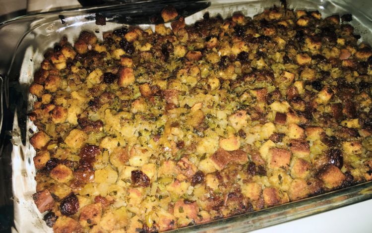 Leah Austin's special Italian Sausage stuffing. Photo courtesy of Leah Austin.