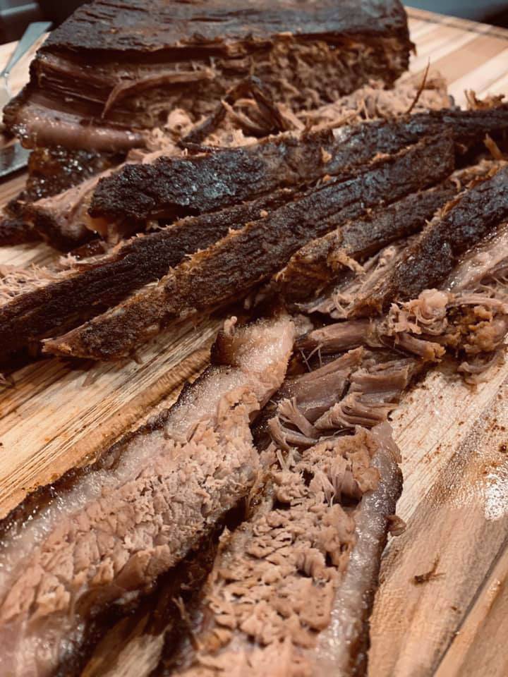 Ashley Lunn slow roasted a beef brisket for 7 hours. Photo courtesy of Ashley Lunn.