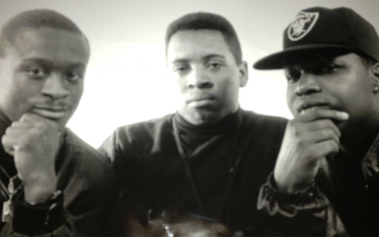 DeShane Watson, middle, poses for a photo with other members of Black Brothers in Charge in 1986. Photo courtesy of Watson.