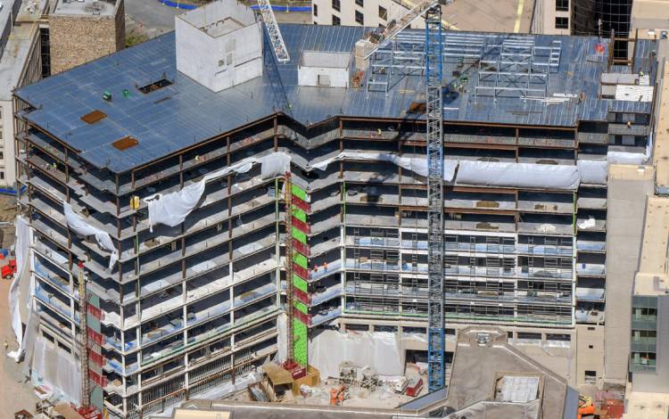 The Bed Tower at Duke Hospital.