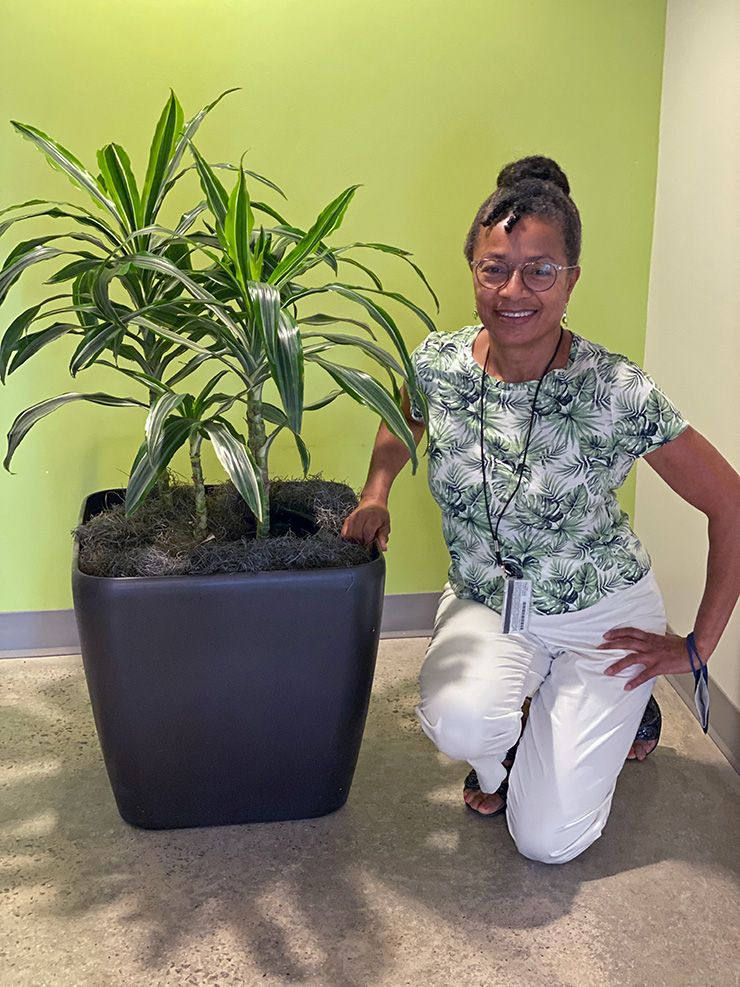 Bernice Patterson's sunny energy lifts her colleagues. Photo courtesy of Bernice Patterson.