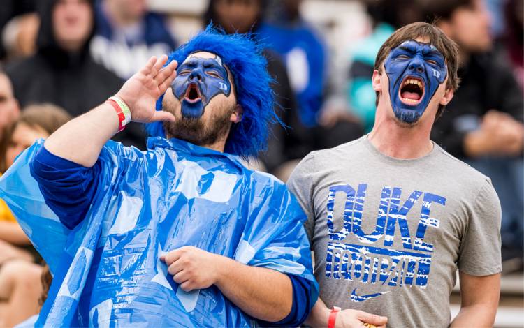 Duke employees and their guests can enjoy a pregame celebration featuring free food, music and family friendly activities. And once kickoff rolls around, they can cheer on the Blue Devils. Photo courtesy of Duke Athletics.