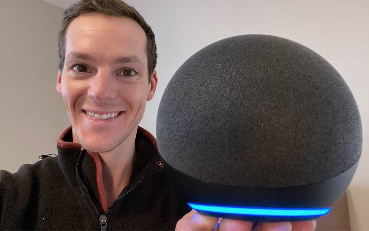 Bryan Roth is waking up earlier using his Amazon Echo. Photo courtesy of Bryan Roth.