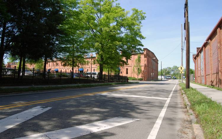 Road near Smith Warehouse.