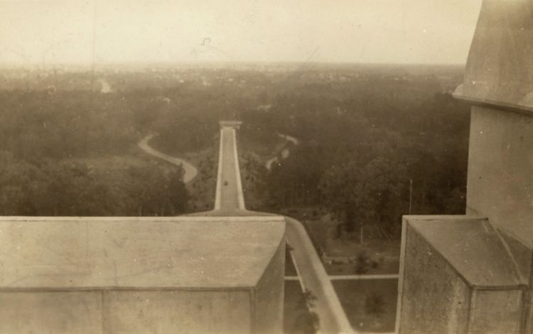 Image courtesy of Duke University Archives. Duke Chapel Tower in 1939.