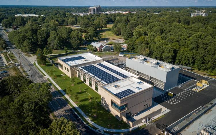 Duke's Chiller Plant No. 3 opened last summer. Photo courtesy of University Communications.