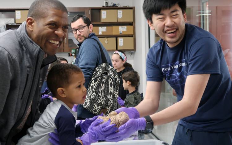 A child at a science event.