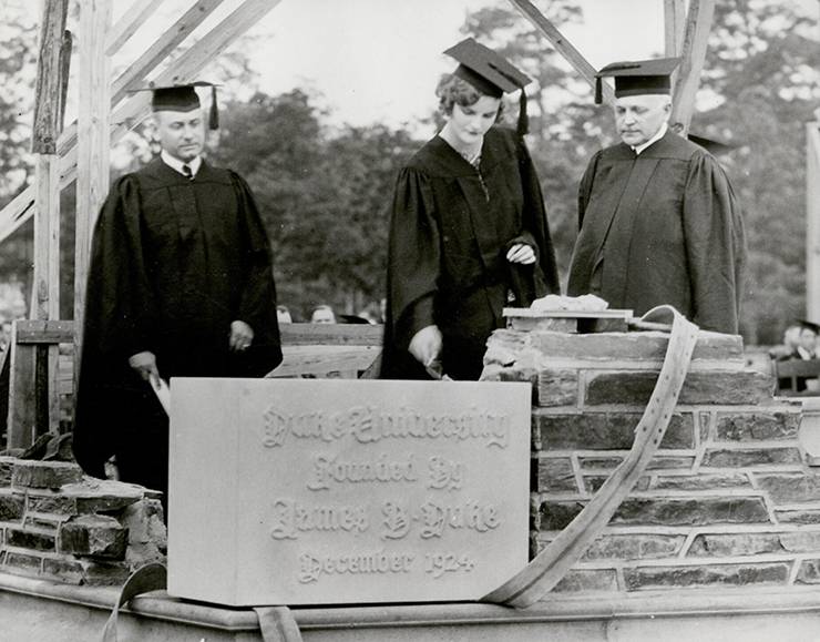 Doris Duke, center, was one of the most interesting members of the Duke family. Photo courtesy of Duke University Archives.