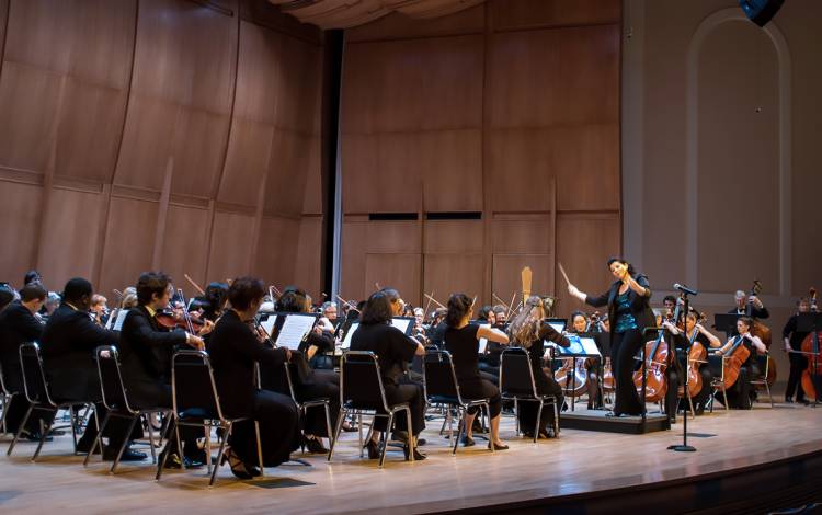 Durham Medical Orchestra in action.