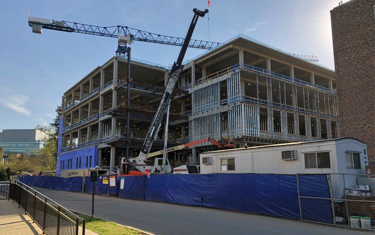 The new engineering building.