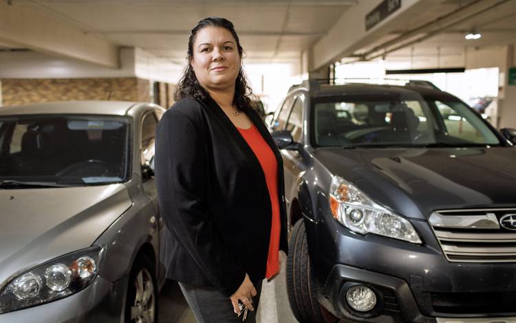 Sierra Foxx, business manager for Parking & Transportation Services, learned  how to hone her collaboration skills. Photo by Alex Boerner.