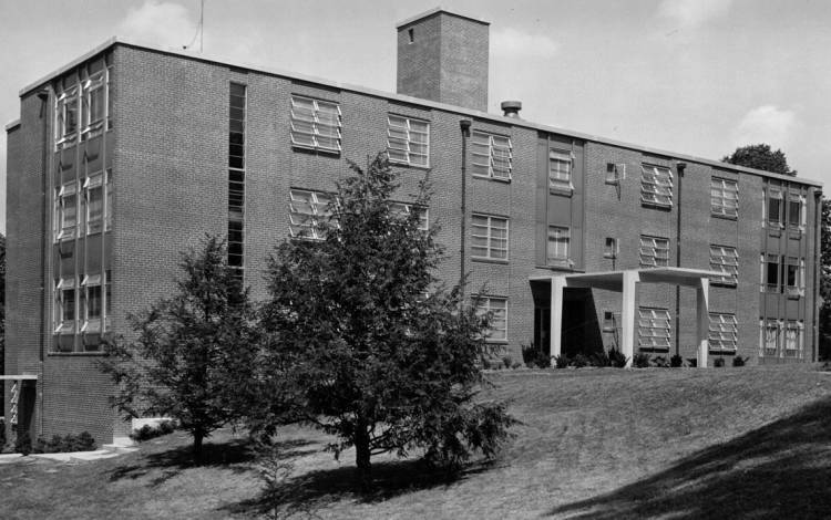 Brower Hall was one of the buildings on the campus of Highland Hospital in Asheville. Photo courtesy of Duke Medical Center Archives.