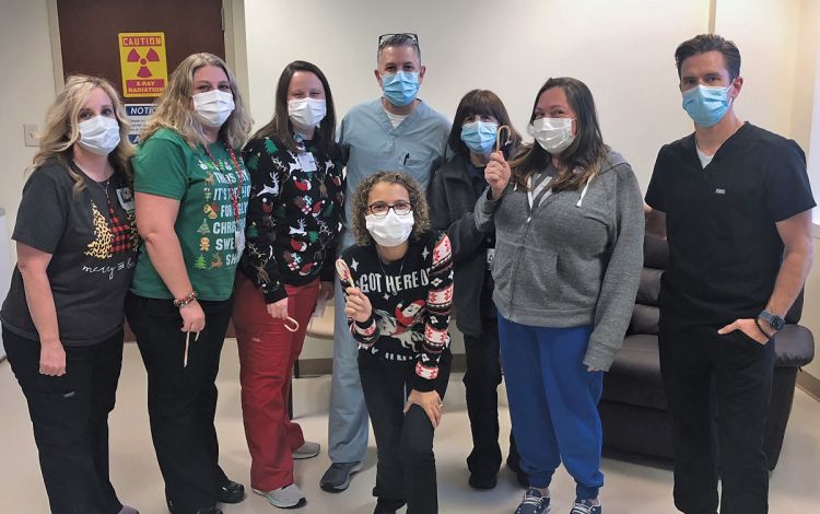 Dressing up for holidays and other occasions helps the colleagues to feel better connected to each other and their work. Photo courtesy of Latrisha Smith.