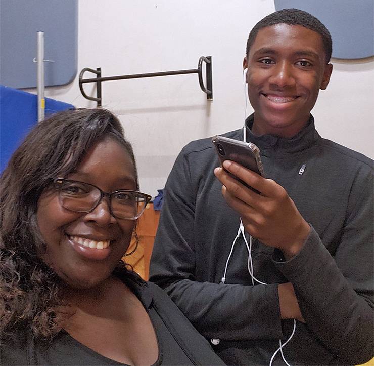 Director of Business Services for Duke Libraries Jameca Dupree and her son, Demecio Adams. Submitted photo.