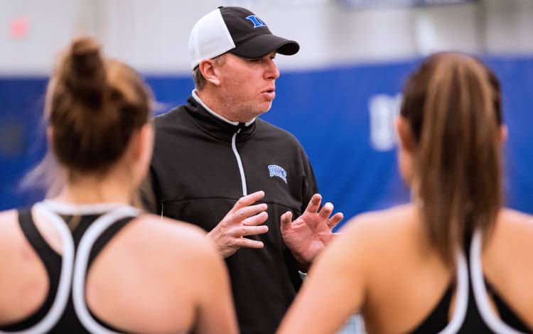 Duke Women's Tennis Coach Jamie Ashworth has led the Blue Devils to eight ACC titles. Photo courtesy of Duke Athletics.