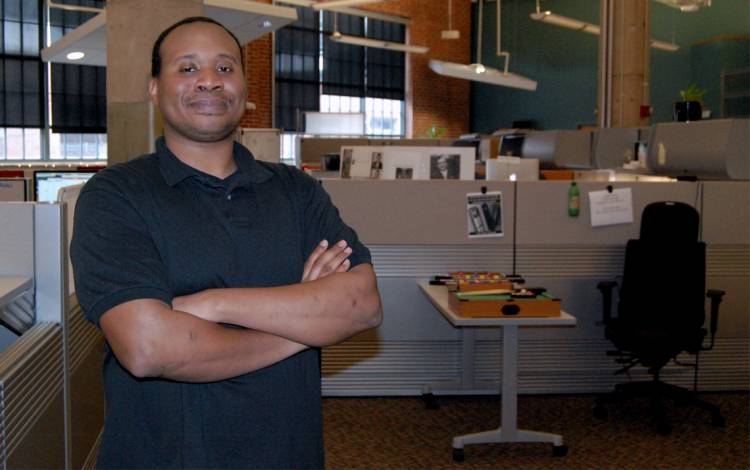 Kirk Rouser, interim manager of the Identity Management group in Duke’s Office of Information Technology, oversees Duke's Unique ID system. Photo by Stephen Schramm.