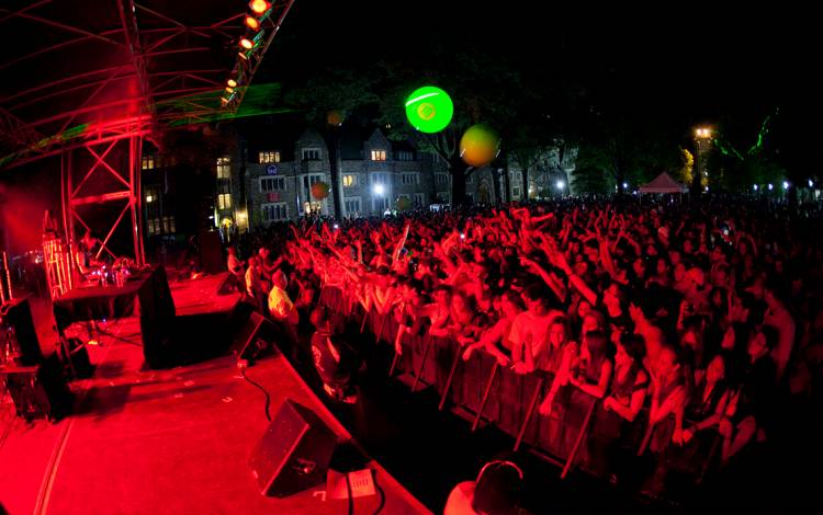 The concert on the Last Day of Class (LDOC) often brings big-name talent to campus. Photo courtesy of University Communications.
