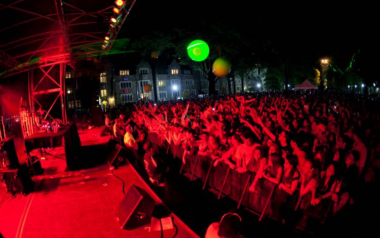 The concert on the Last Day of Class (LDOC) often brings big-name talent to campus. Photo courtesy of University Communications.