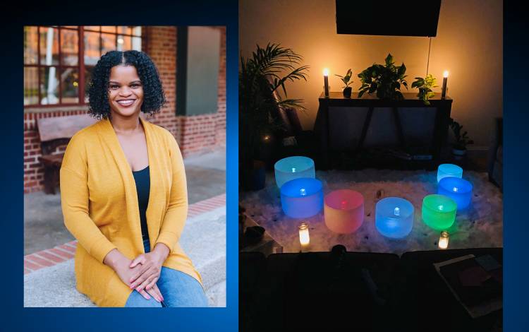 LaToya Adkins purchased singing bowls to help relax before bed. Photos courtesy of LaToya Adkins.