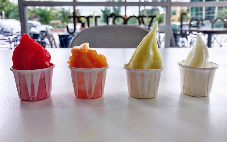 Durham's Local Yogurt has a rotating selection of flavors. Photo courtesy of Local Yogurt.