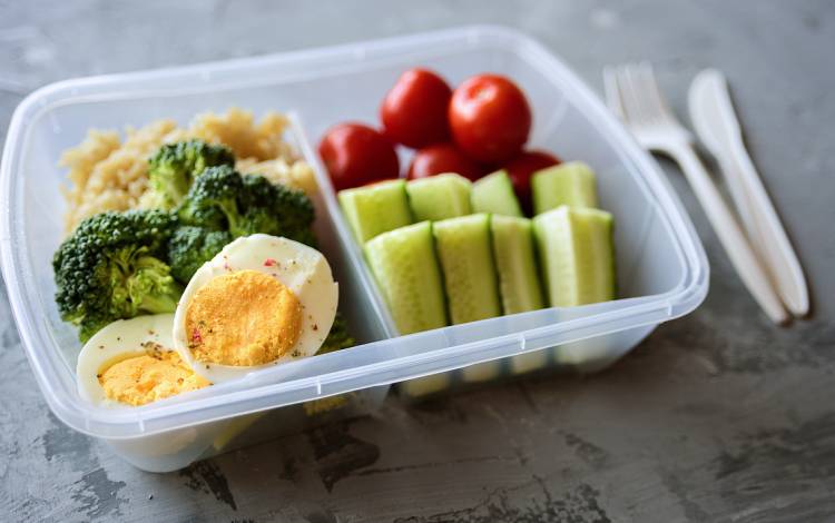 Cook enough food at dinner to have leftovers for lunch.