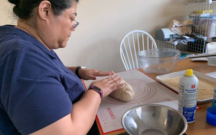 Lyn Francisco often takes a few minutes out of her day for meal prep, making the evening rush easier. Photo courtesy of Lyn Francisco.