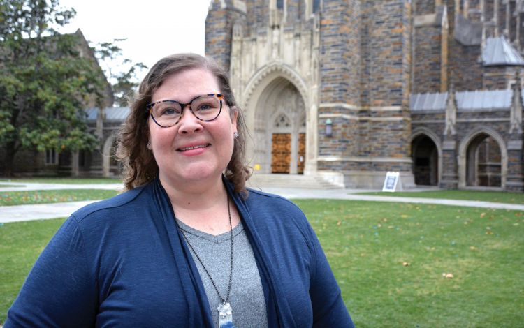 Morgan Hendrix at Duke Chapel.