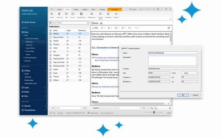 NVivo is a qualitative data analysis computer software package. Photo courtesy of NVivo.