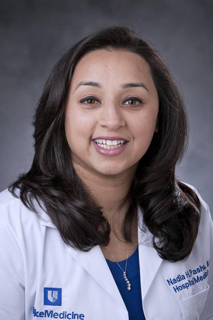 Nadia Pasha, associate medical director of Duke Raleigh Hospital’s Medicine department. Photo courtesy of Nadia Pasha.