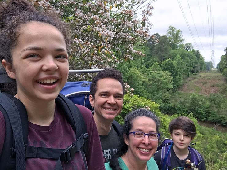 Diane Busch, third from left, and her family have enjoyed time with one another during the pandemic. Photo courtesy of Diane Busch.