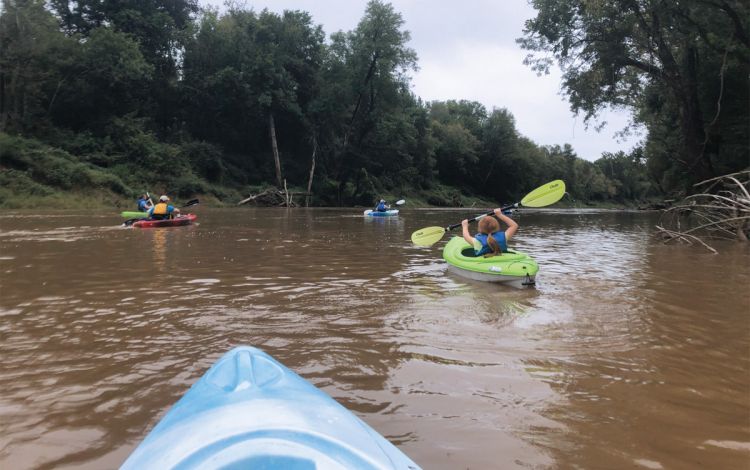 Kayak on the water.