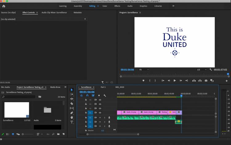 Adobe Creative Suite includes Premiere Pro, a video editing program.
