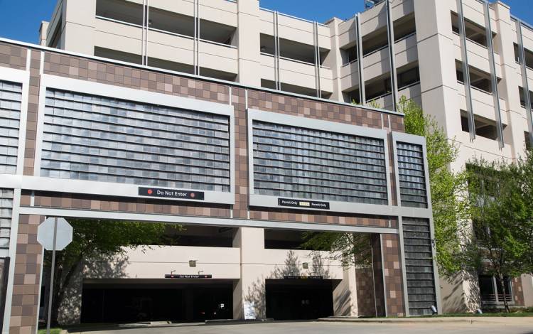 The Research Drive Parking Garage.