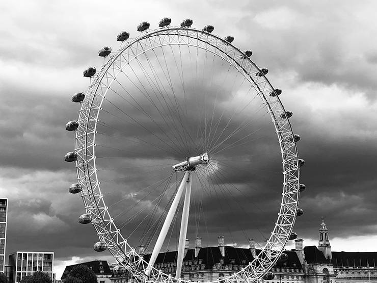 Sasha Calden captured this view of the London Eye last year during a trip through Europe.