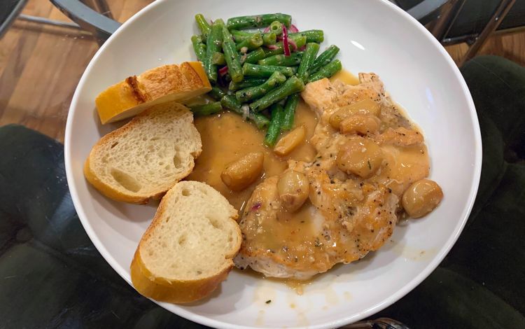 Virginia Martin enjoys cooking on Sunday afternoons and recently cooked Chicken with 32 Cloves of Garlic. Photo courtesy of Martin.