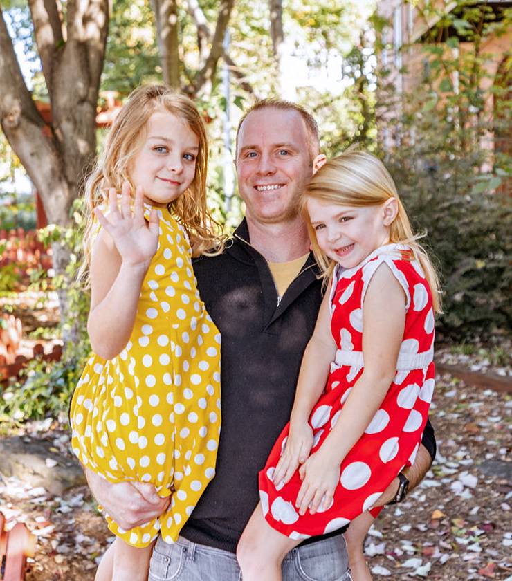 While working from home, Todd Maberry enjoys being able to see more of his daughters. Photo courtesy of Todd Maberry.