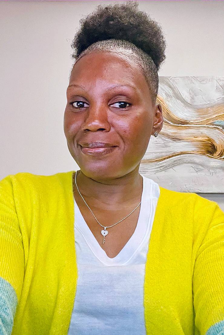 Tosha Marshall returned to her Gross Hall workspace in August. Photo courtesy of Tosha Marshall.
