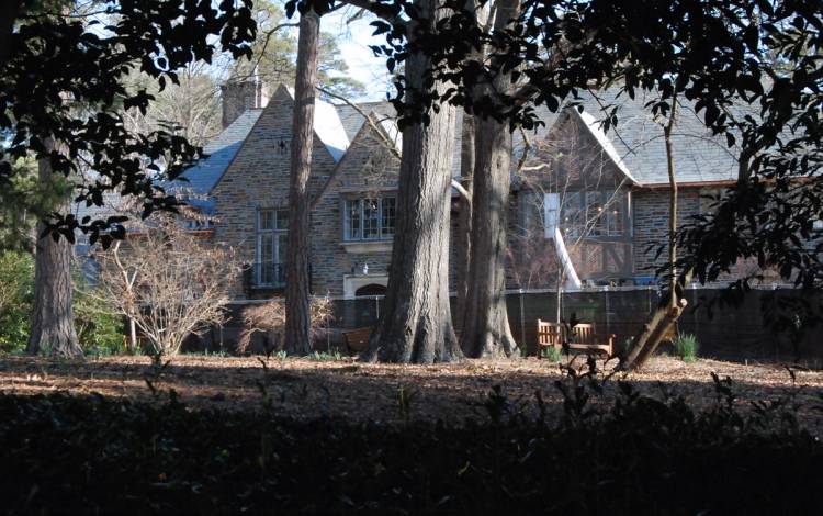 Work on Duke's Undergraduate Admissions offices is expected to be done by the end of the spring semester. Photo by Stephen Schramm.